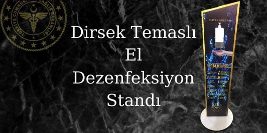 El dezenfektan standı hijyen noktası